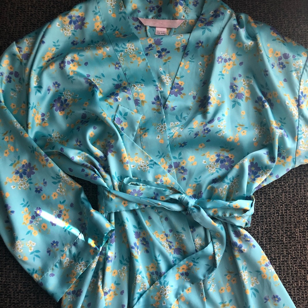 Victoria’s Secret Floral Satin Robe